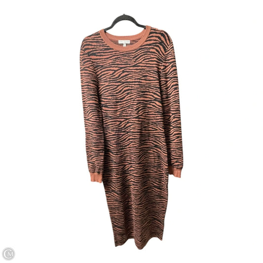 Dress Sweater By Express In Animal Print, Size: M