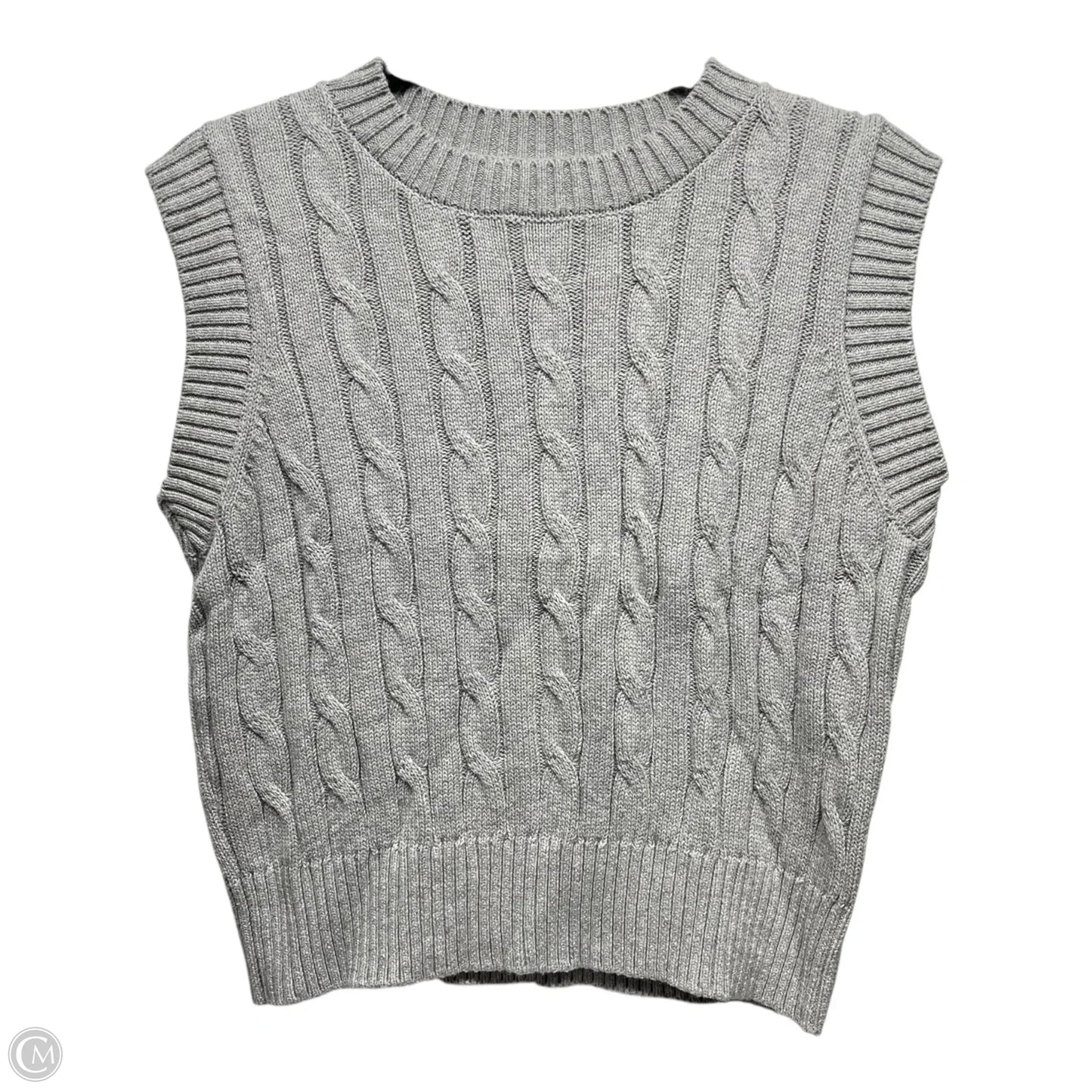 Vest Sweater By Forever 21 In Grey, Size: Xs