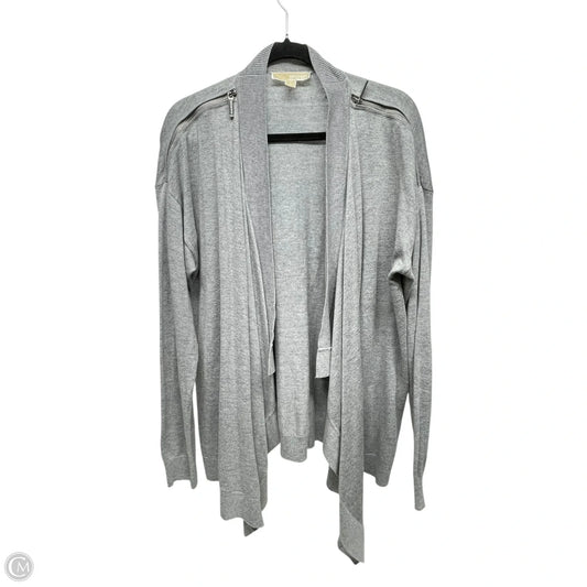 Sweater Cardigan By Michael By Michael Kors In Grey, Size: L