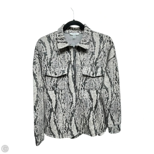 Sweatshirt Collar By Cable And Gauge In Black & Tan, Size: Sp