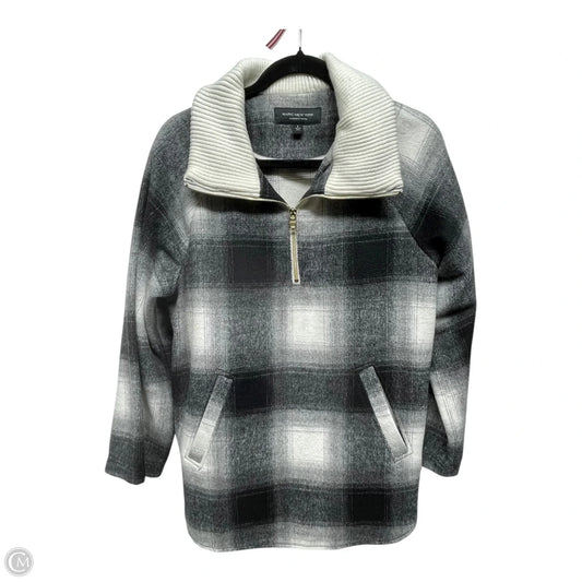 Sweatshirt Collar By Marc New York In Grey & White, Size: S