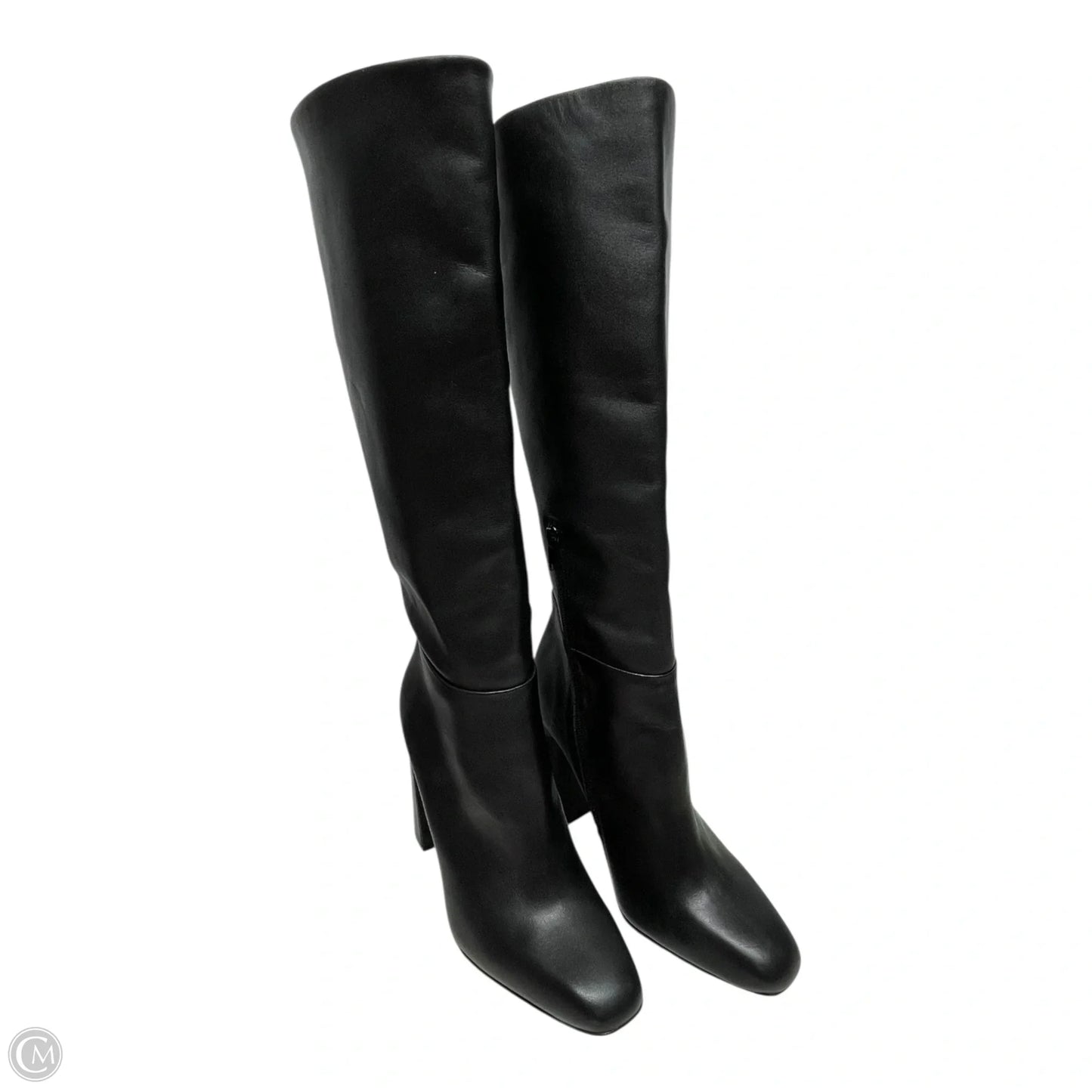 Boots Mid-calf Heels By Steve Madden In Black, Size: 9.5