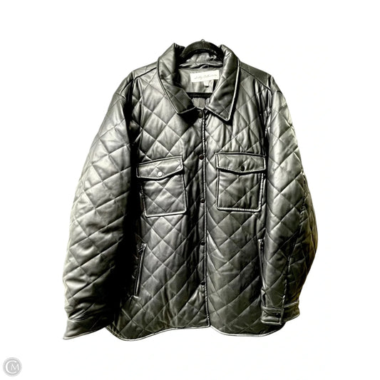 Coat Puffer & Quilted By Sebby In Black, Size: 2x