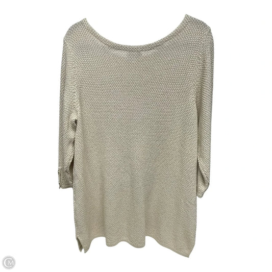 Sweater By Charter Club In Cream, Size: 1x