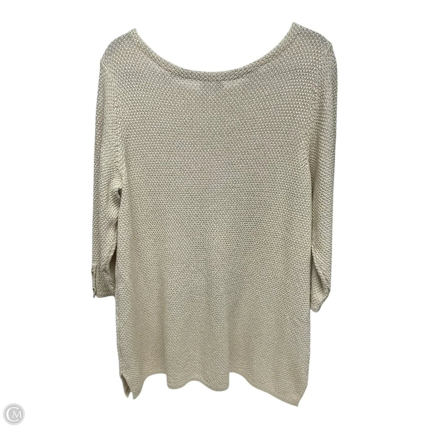 Sweater By Charter Club In Cream, Size: 1x