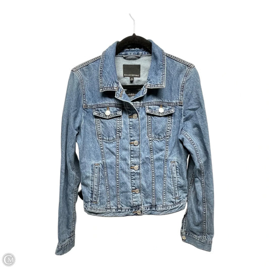 Jacket Denim By Banana Republic In Blue Denim, Size: M