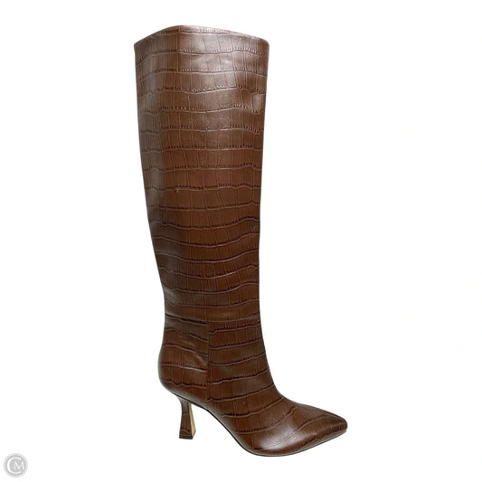 Boots Mid-calf Heels By Naturalizer In Brown, Size: 7.5