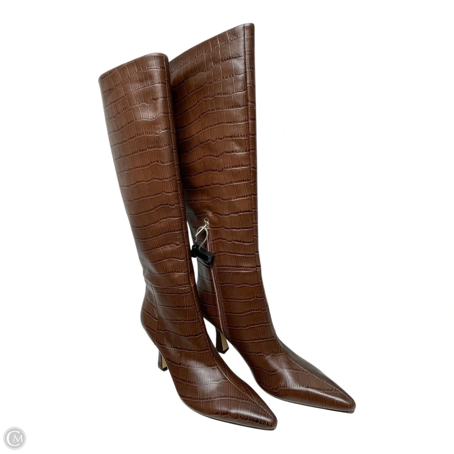 Boots Mid-calf Heels By Naturalizer In Brown, Size: 7.5