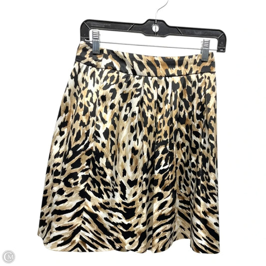 Skirt Mini & Short By White House Black Market In Animal Print, Size: 0