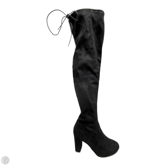 Boots Knee Heels By Chinese Laundry In Black, Size: 10