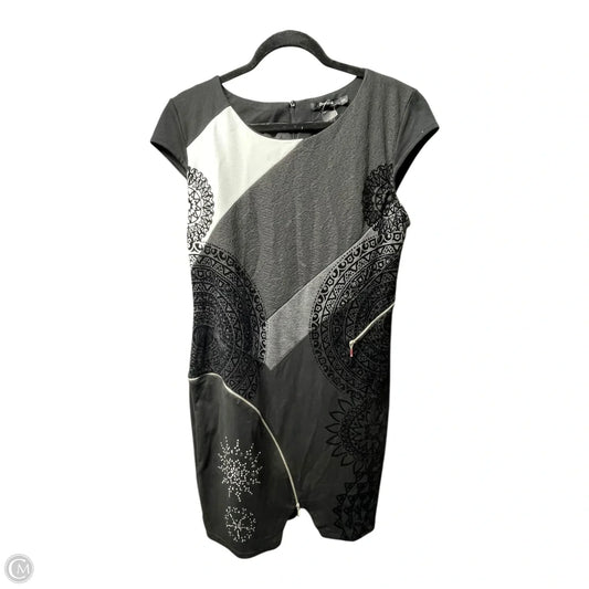 Dress Casual Short By Desigual In Black & White, Size: Xxl