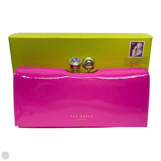 Clutch Leather By Ted Baker, Size: Medium