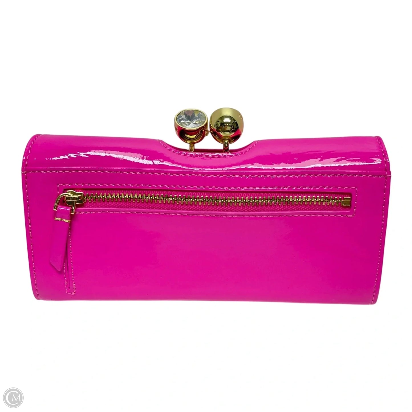 Clutch Leather By Ted Baker, Size: Medium