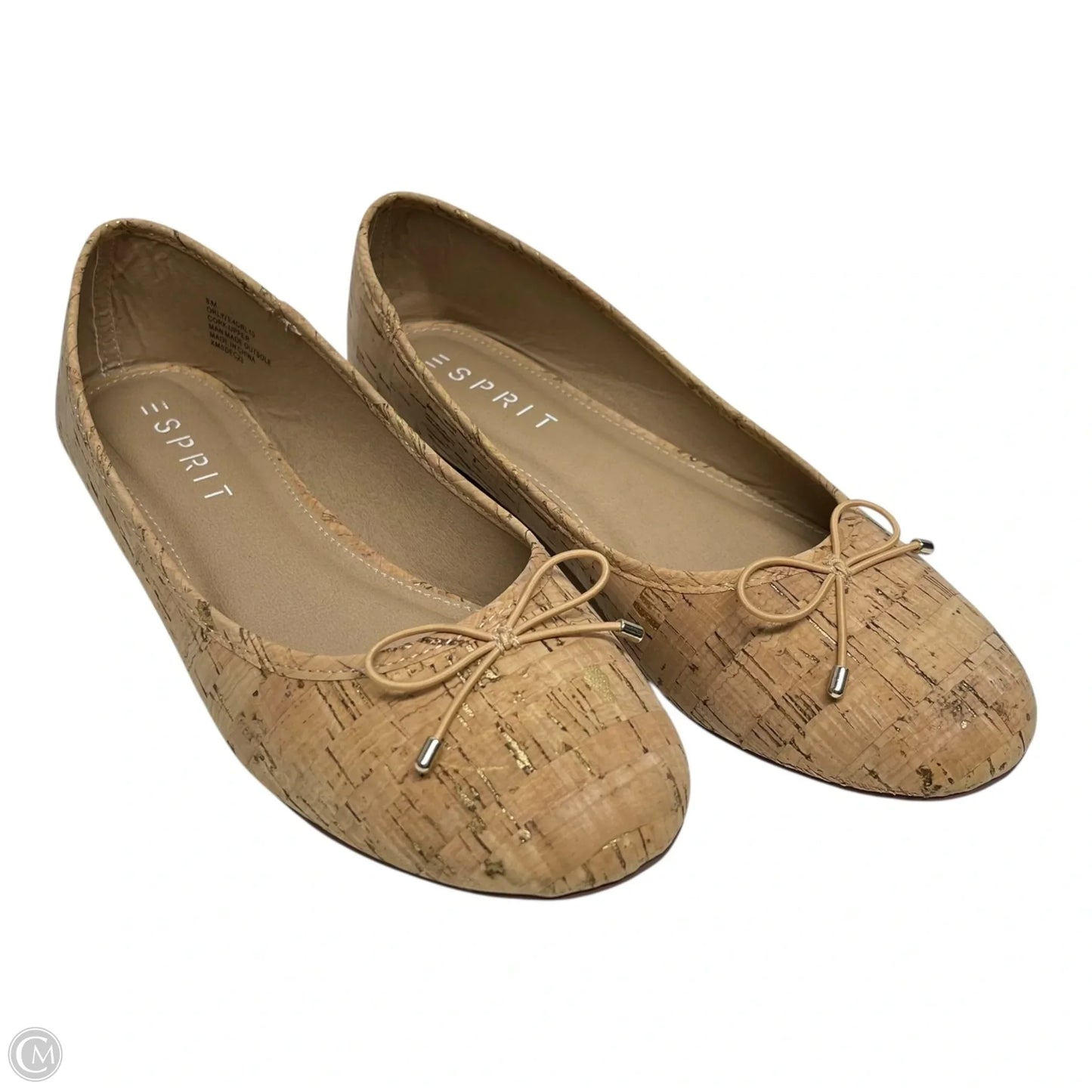 Shoes Flats By Esprit In Gold & Tan, Size: 8
