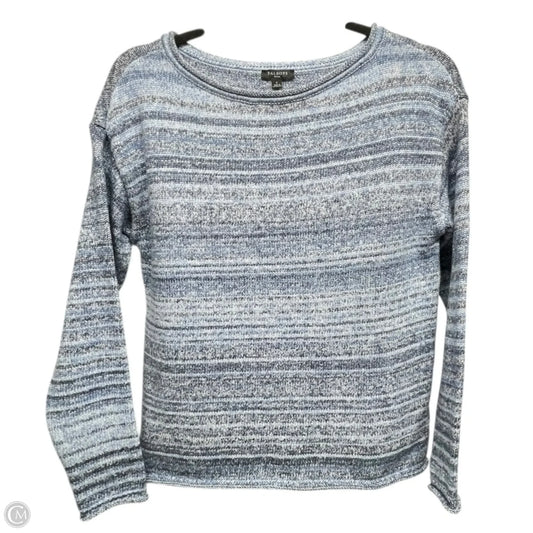Sweater By Talbots In Blue & White, Size: Xs