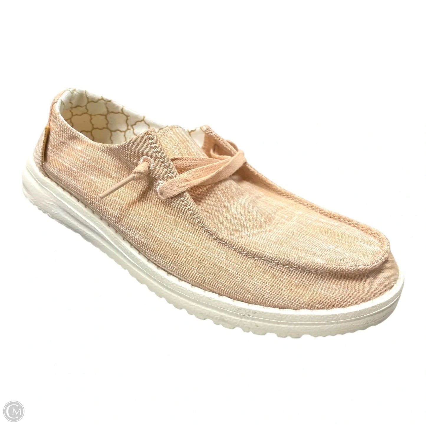 Shoes Flats By Hey Dude In Peach, Size: 6