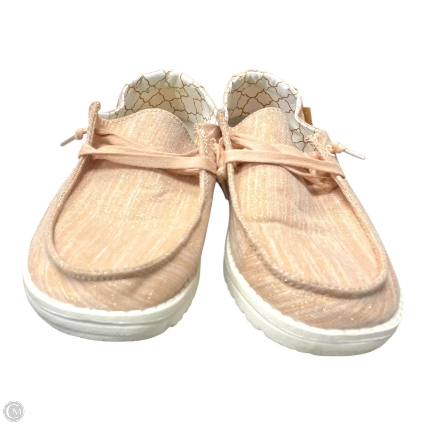 Shoes Flats By Hey Dude In Peach, Size: 6