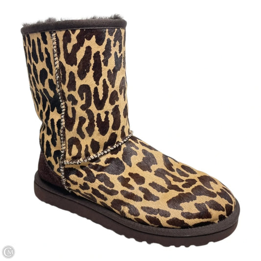 Boots Designer By Ugg In Animal Print, Size: 7
