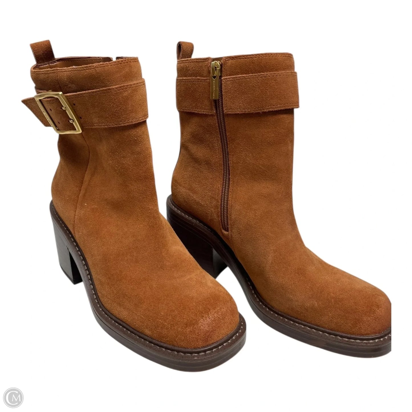 Boots Ankle Heels By Vince Camuto In Brown, Size: 8.5