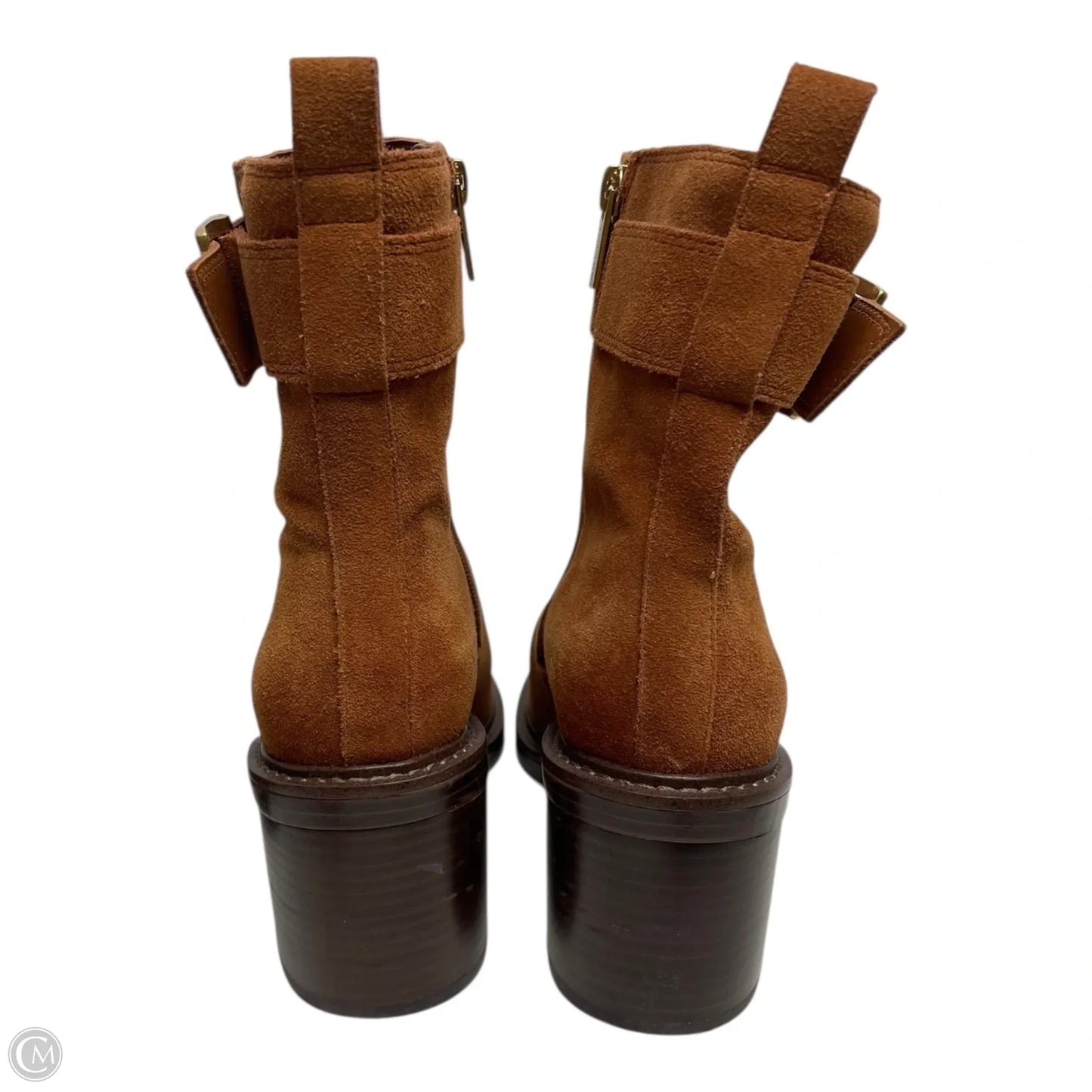 Boots Ankle Heels By Vince Camuto In Brown, Size: 8.5