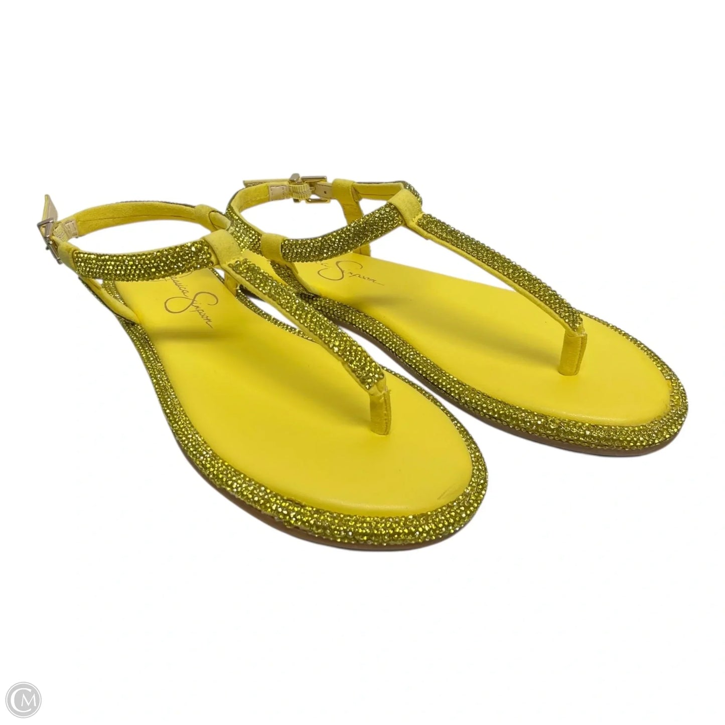 Sandals Flats By Jessica Simpson In Yellow, Size: 5.5