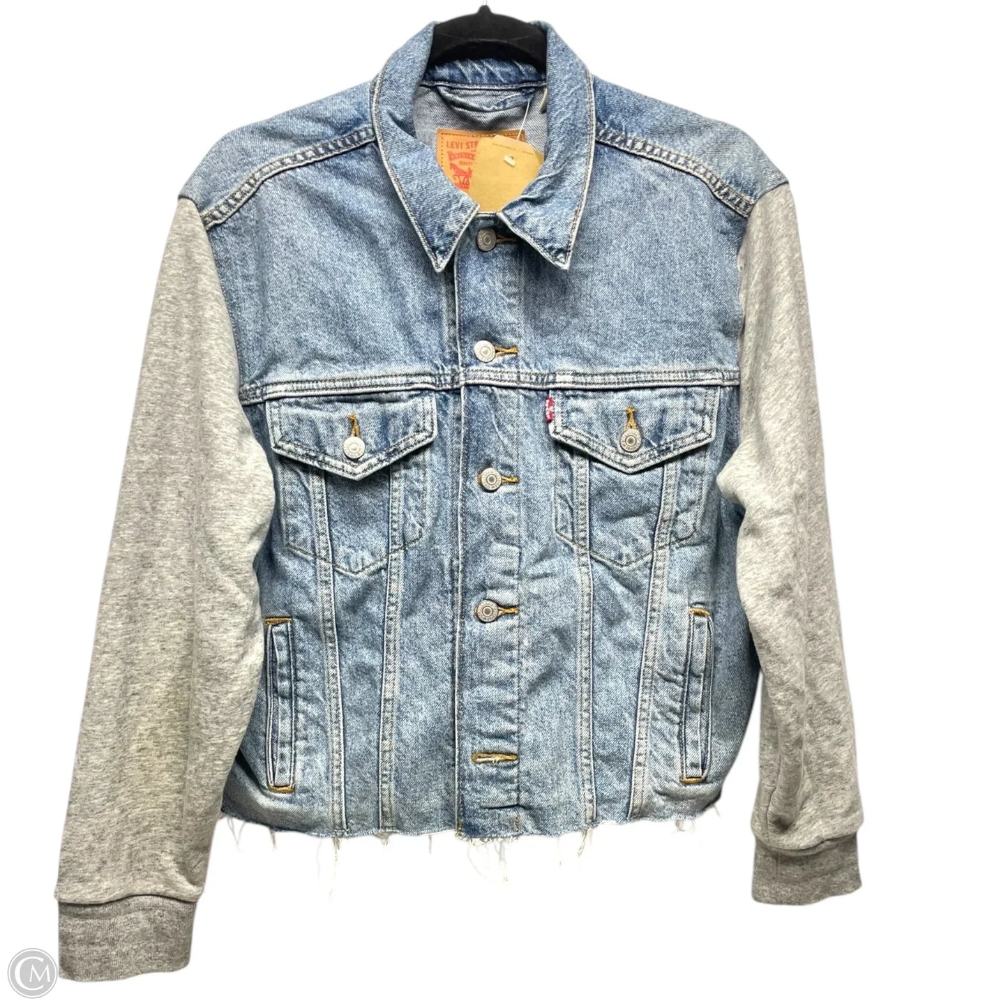 Jacket Denim By Levis In Blue Denim, Size: L