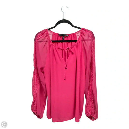Top Long Sleeve By White House Black Market In Pink, Size: 12