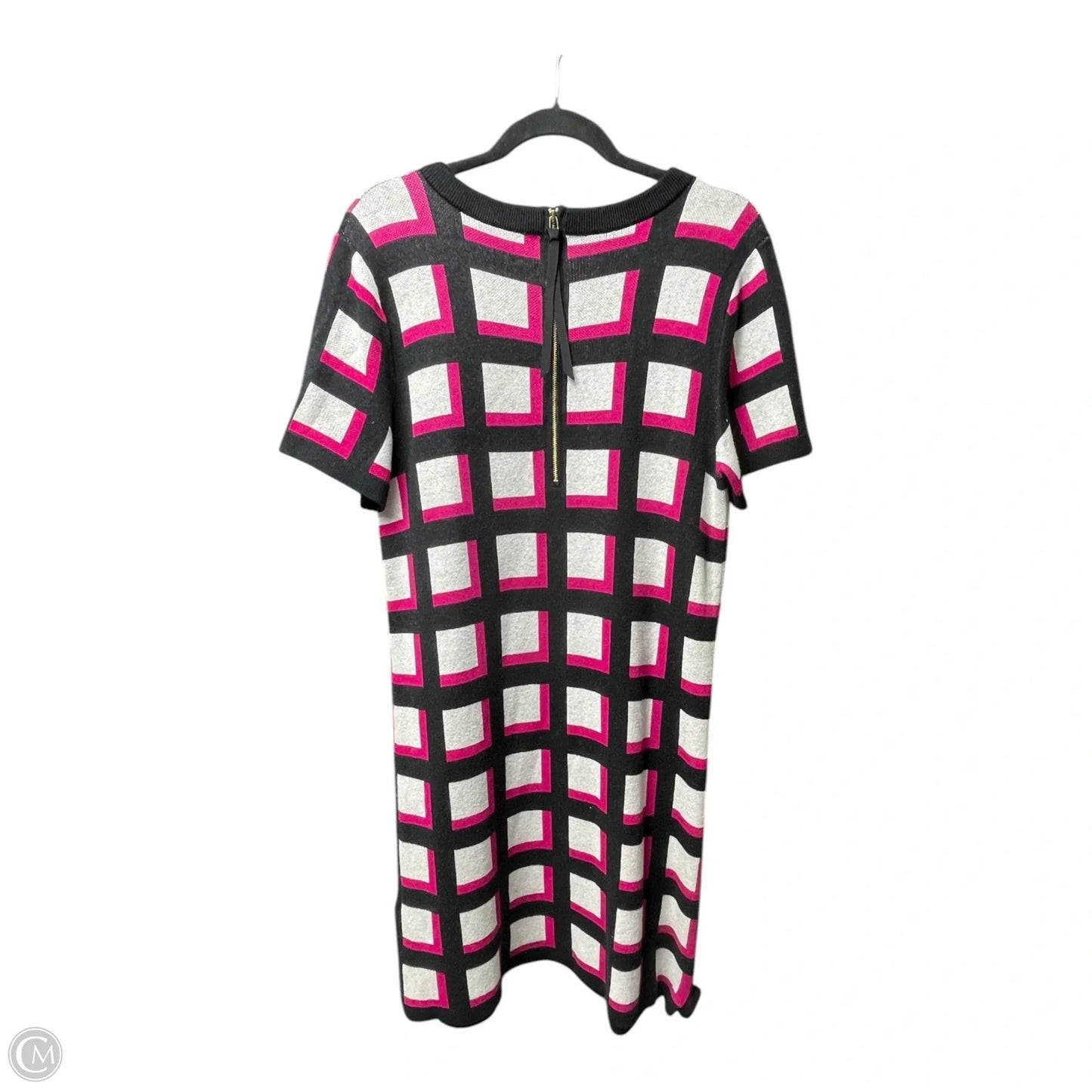 Dress Designer By Kate Spade In Black & Pink, Size: L