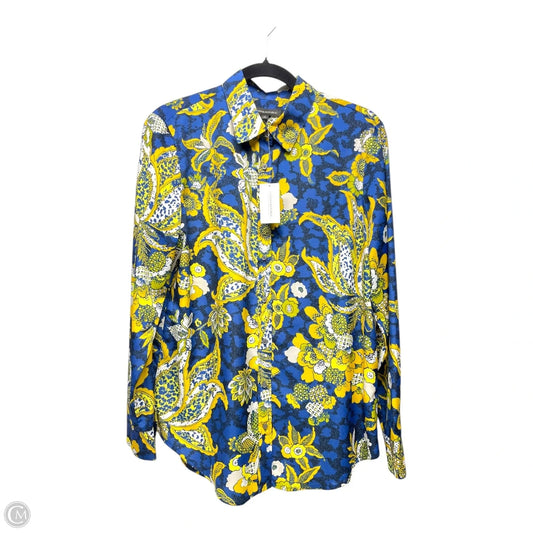 Top Long Sleeve By Banana Republic In Floral Print, Size: M