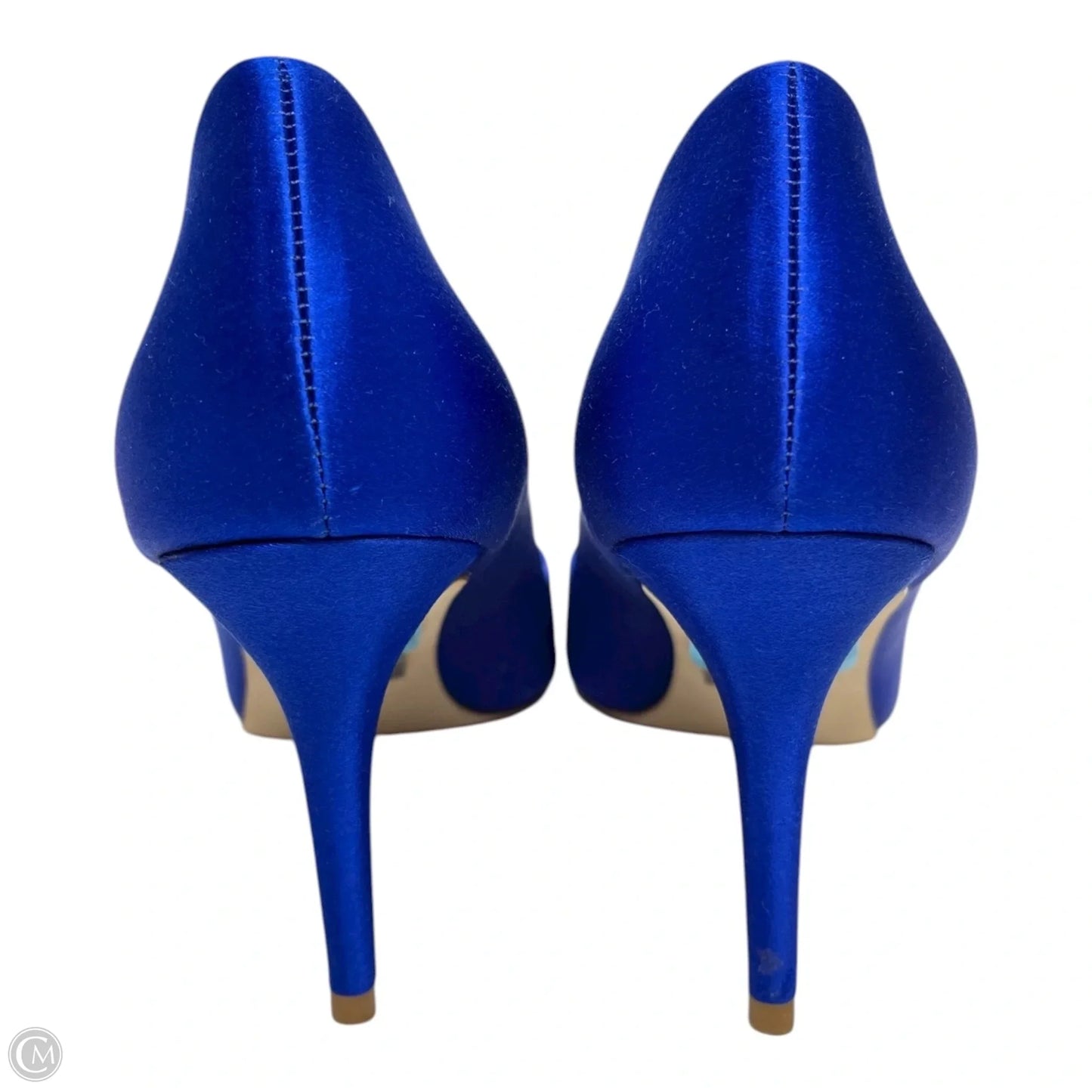 Shoes Heels Stiletto By Badgley Mischka In Blue & Silver, Size: 6.5