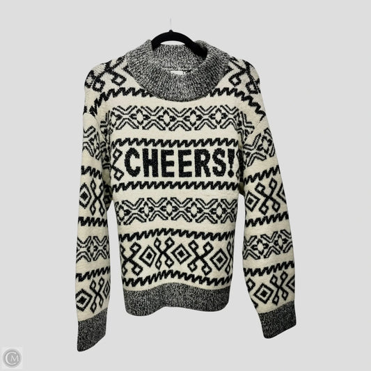 Sweater By A New Day In Black & Cream, Size: S