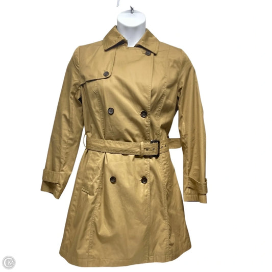 Coat Trench Coat By Banana Republic In Tan, Size: M
