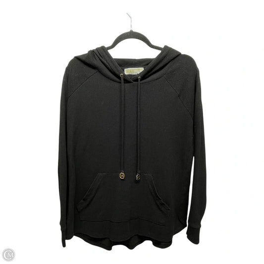 Sweatshirt Hoodie By Michael By Michael Kors In Black, Size: L