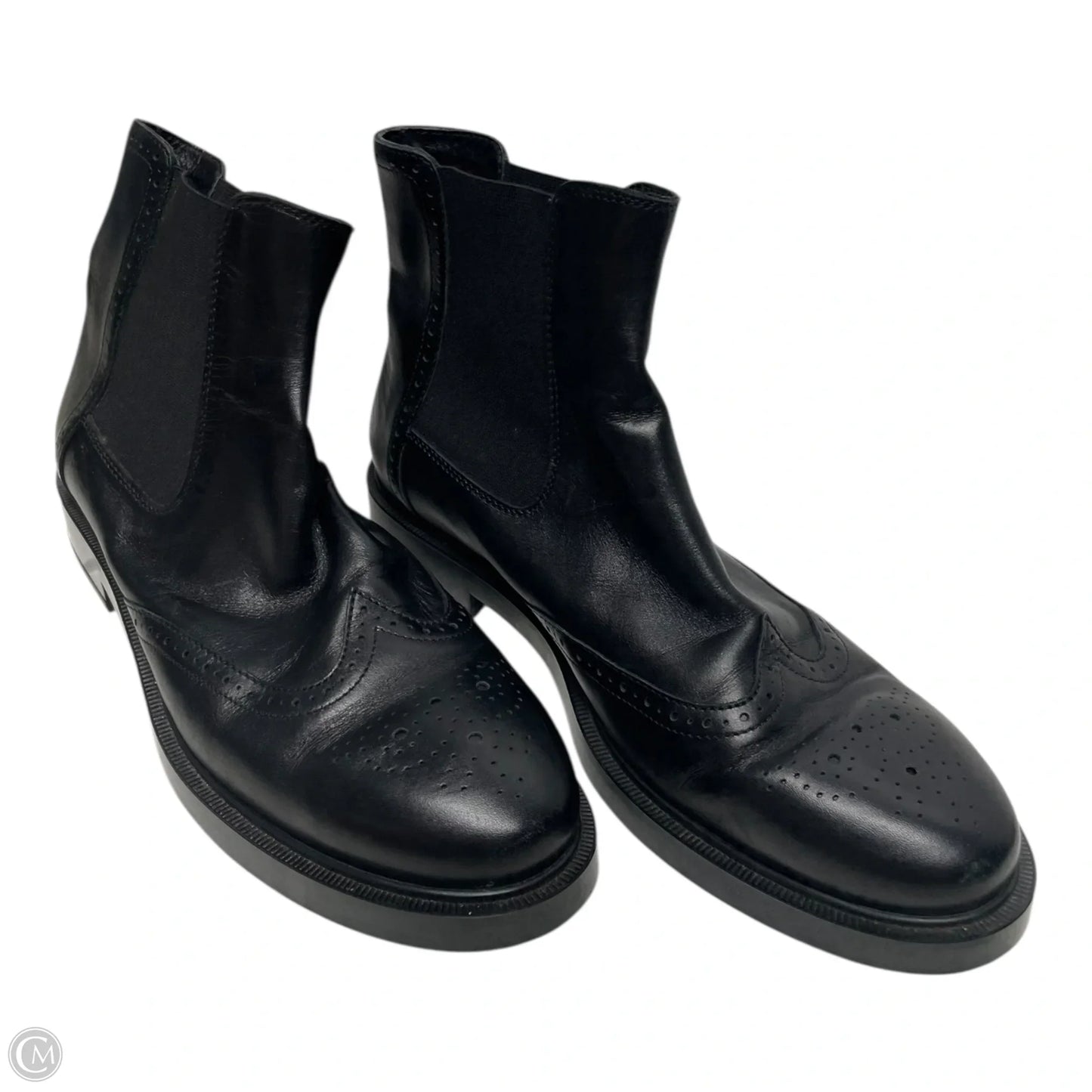 Boots Luxury Designer By Tods In Black, Size: 9