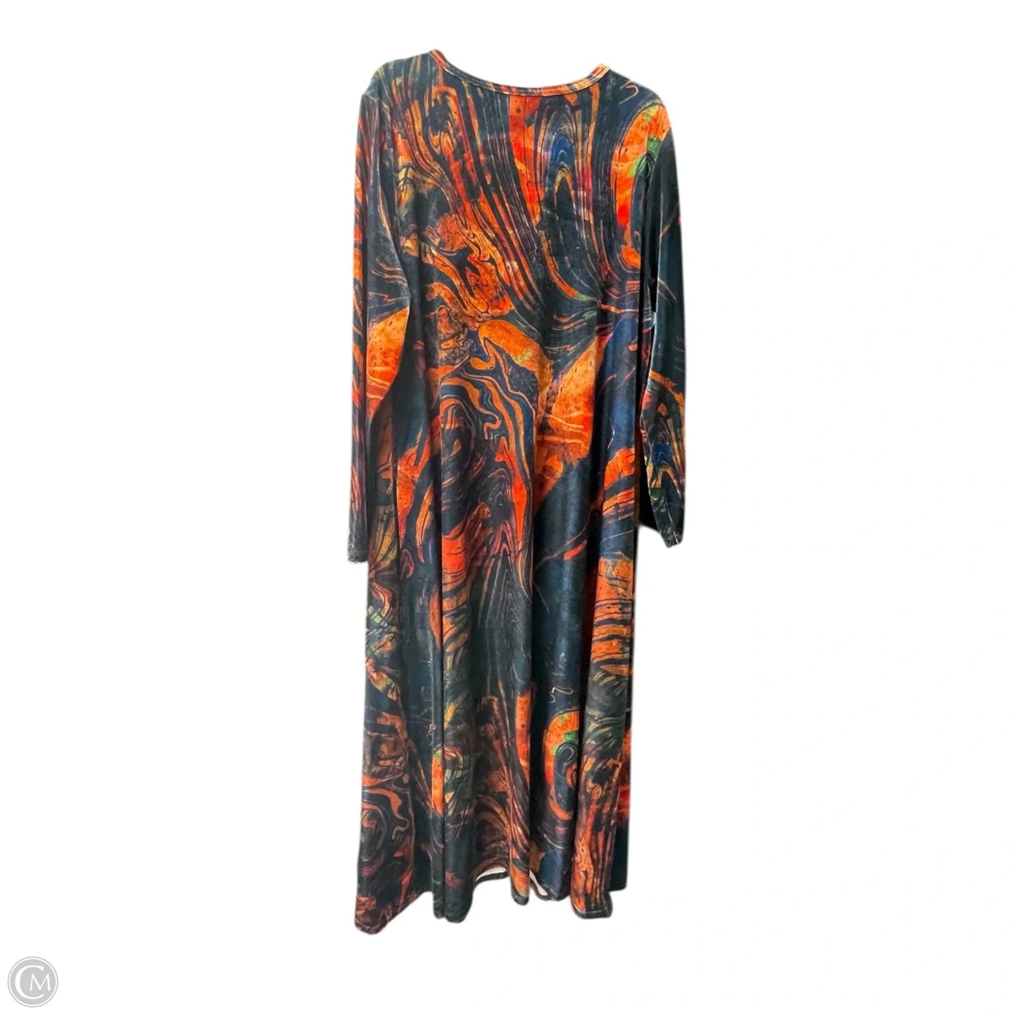 Dress Casual Maxi By Soft Surroundings In Blue & Orange, Size: 2x