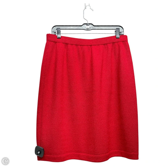 Skirt Luxury Designer By St John Collection In Red, Size: 12