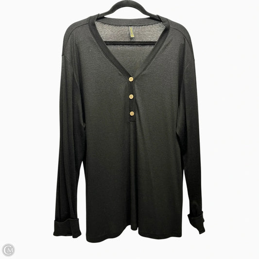 Top Long Sleeve By hotgift -  In Black, Size: 2x