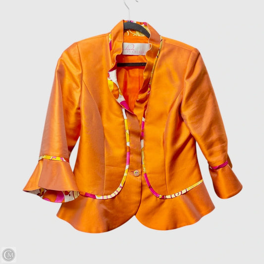 Blazer By LINDA CUNNINGHAM  In Orange, Size: 10