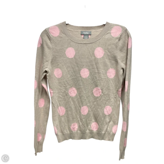 Sweater Designer By Neiman Marcus In Pink & Tan, Size: M
