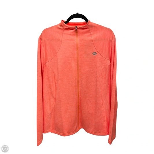 Athletic Jacket By MOFIZ In Orange, Size: 2x