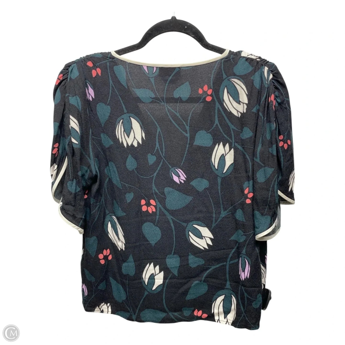 Top Short Sleeve Designer By Kate Spade In Floral Print, Size: S