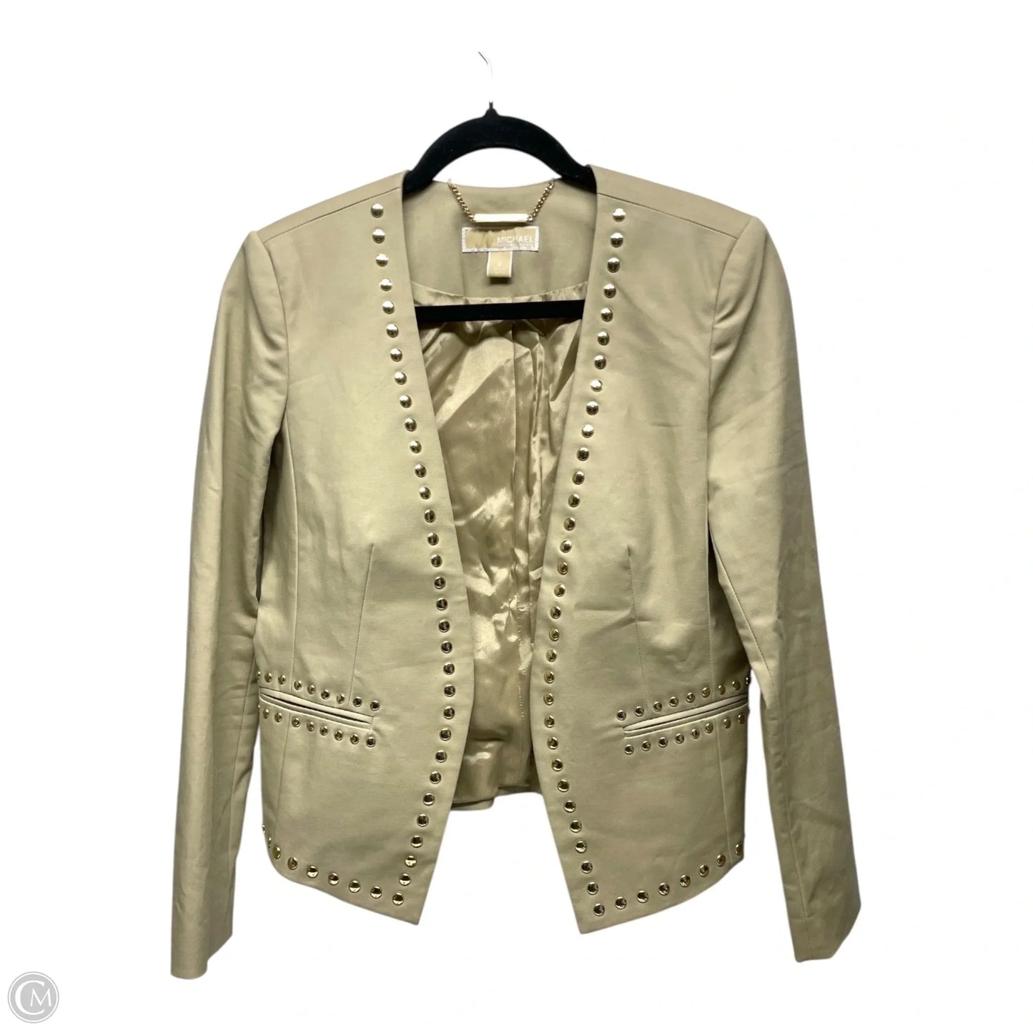 Blazer By Michael By Michael Kors In Tan, Size: 8
