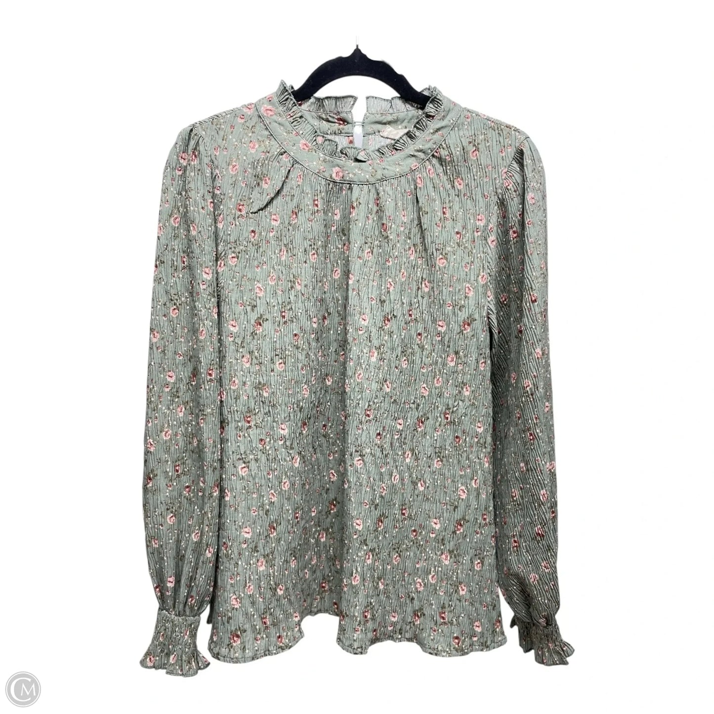 Top Long Sleeve By New In In Floral Print, Size: M
