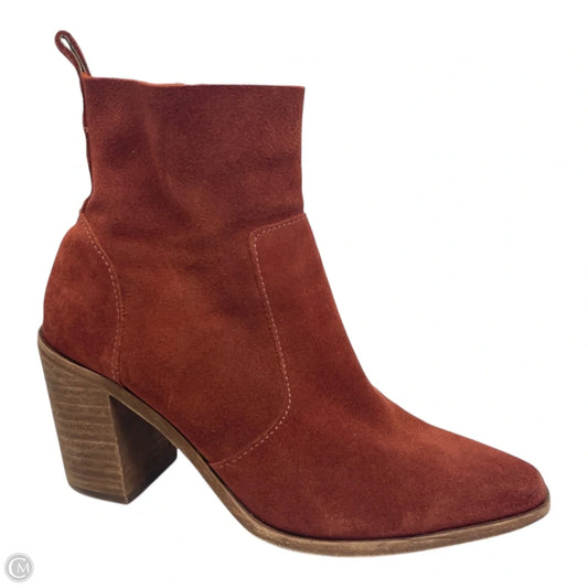 Boots Ankle Heels By Antonio Melani In Orange, Size: 8.5