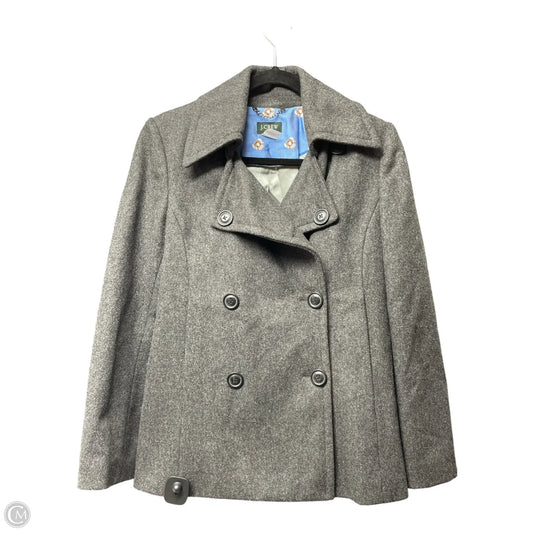 Coat Peacoat By J. Crew In Grey, Size: S