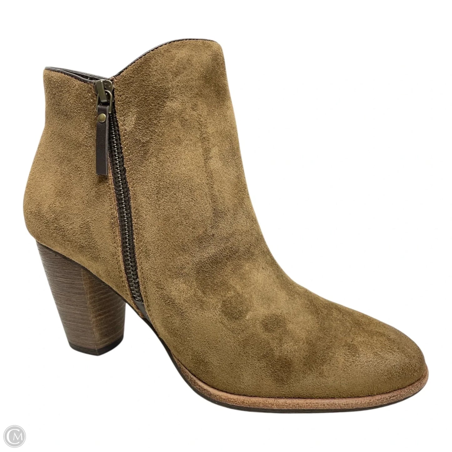Boots Ankle Heels By Cole-haan In Brown, Size: 9.5