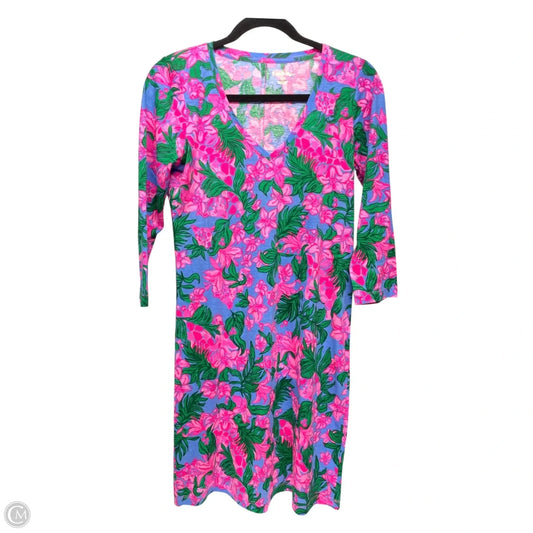 Dress Designer By Lilly Pulitzer In Floral Print, Size: Xs