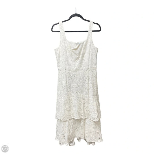 Dress Casual Midi By Antonio Melani In White, Size: 6
