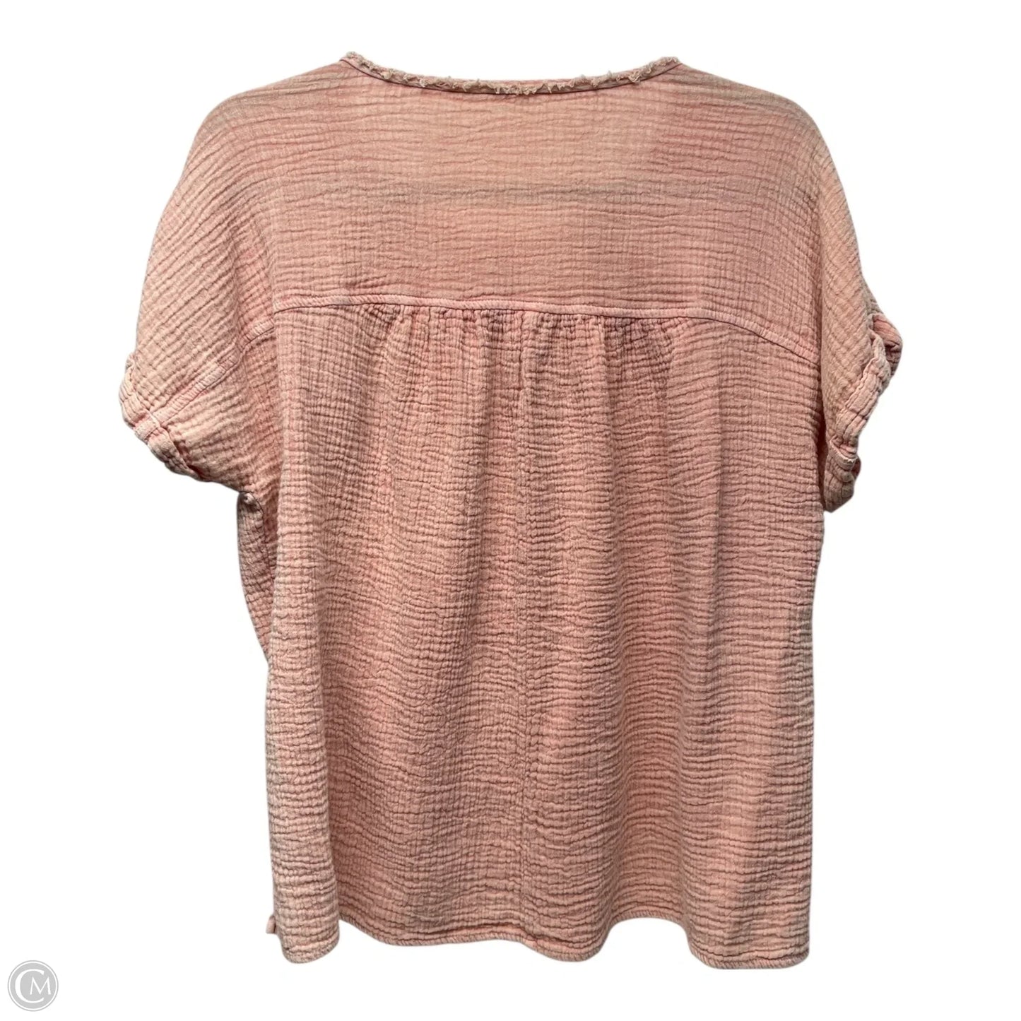 Top Short Sleeve By Rag And Bone In Peach, Size: S