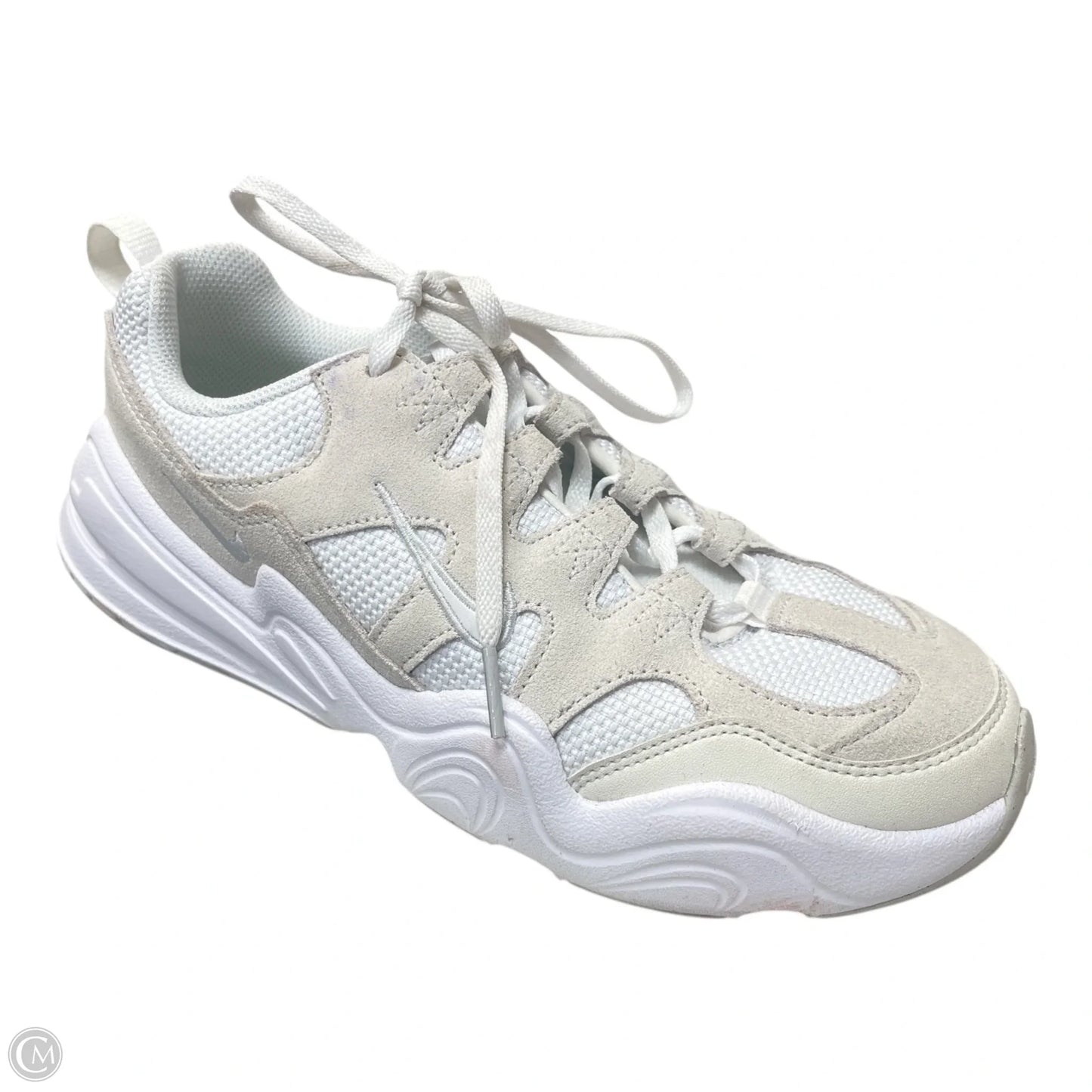 Shoes Sneakers By Nike In Tan & White, Size: 8